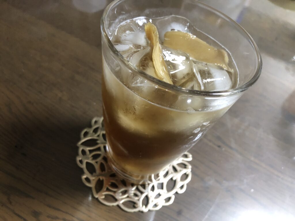 キンキンに冷えたジンジャーエール写真