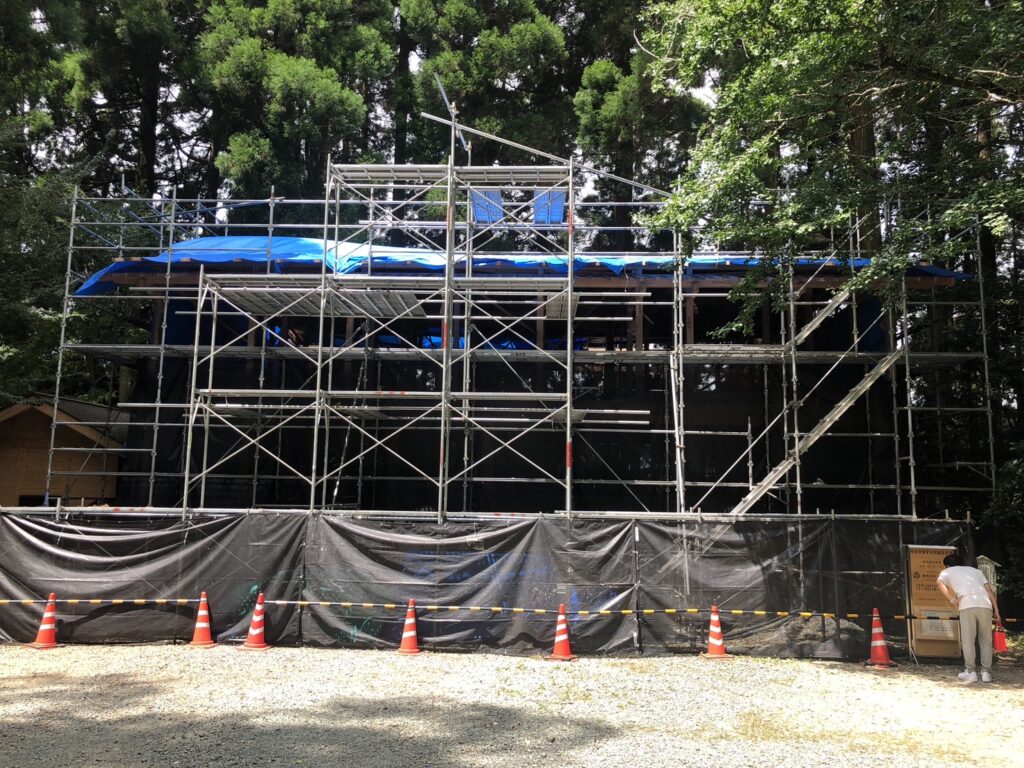 改修中の参集殿