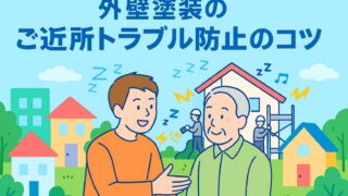 ご近所トラブル防止イラスト