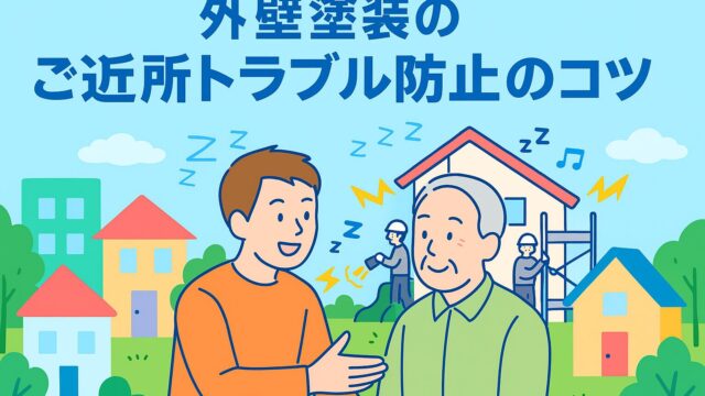 ご近所トラブル防止イラスト