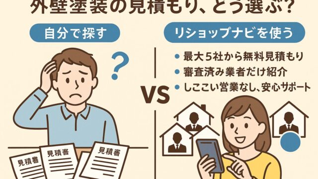 リショップナビのアイキャッチイラスト